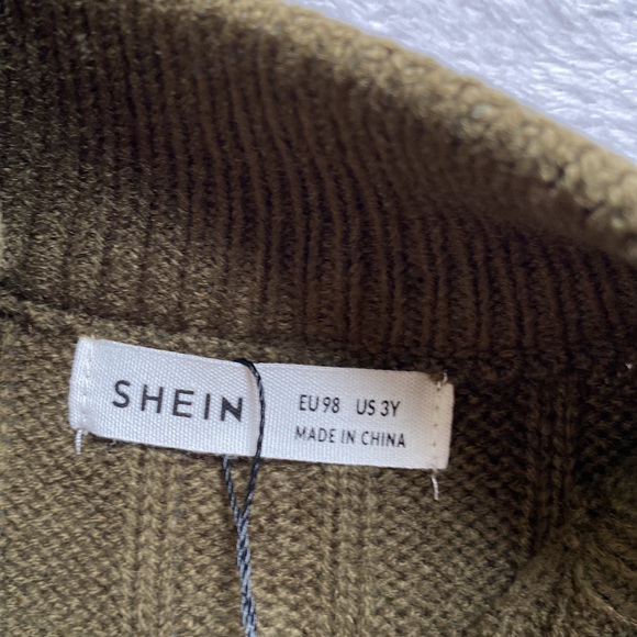 SHEIN Toddler Boys Quarter Zip Cable Knit Sweater (3Y) - Picture 2 of 9